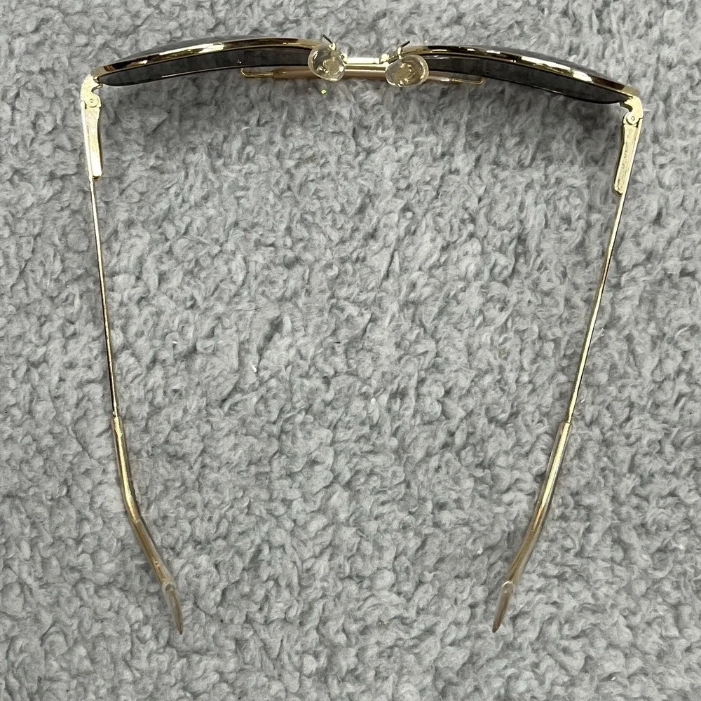 Bushnell‎ Aviator Sunglasses Gold Frames Gray Smoke Lens Vintage